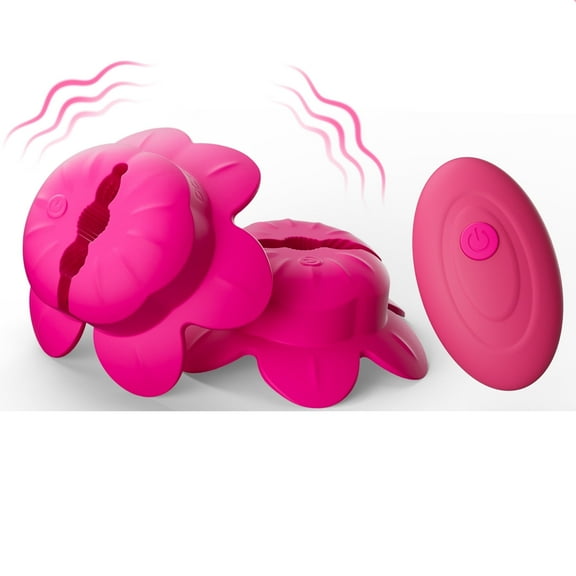 KERERO Nipple Toys Vibrator for Women,Vibrating Nipple Adult Toys with 10 Vibration Modes, Remote Controlled Nipple Toy Women Sex Toys, Adjustable & Wearable Nipple Vibrator