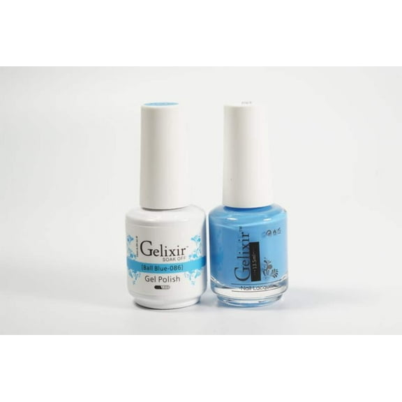 Gelixir Nail Polish Gel Matching Lacquer Ball Blue 1 PK #086