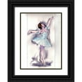 thumbnail image 1 of Shefranov, Olga 14x18 Black Ornate Wood Framed with Double Matting Museum Art Print Titled - Ballet Dancer, 1 of 4