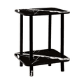 thumbnail image 1 of Mesa Centro Minimalista Madera Lateral Doble Repisa 40cm Belug, Negro Mármol, 1 of 5