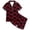 p-455Brick Red1067, variant on CAIVO Girls Halloween 2 Piece Pajama Sets Cute Pumpkin Bat Print Lapel Short Sleeve Button Down Shirt With Shorts Sleepwear For Kids Comfortable Casual Homewear