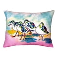 thumbnail image 2 of Betsy Drake NC953 16 x 20 Po. Coussin Sanderlings Rose Sans Cordon, 2 of 4