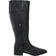 thumbnail image 2 of Sam Edelman Drina Ath Black Almond Toe Chunky Heel Knee High Classic Riding Boot (BLACK, 7), 2 of 5
