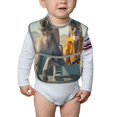 thumbnail image 6 of Susaid Desert Monkeys Drive Print Bibs for Babies Toddlers Adjustable Waterproof Free Soft Durable Bibs for eating with Large Pocket Food Catcher, 6 of 8