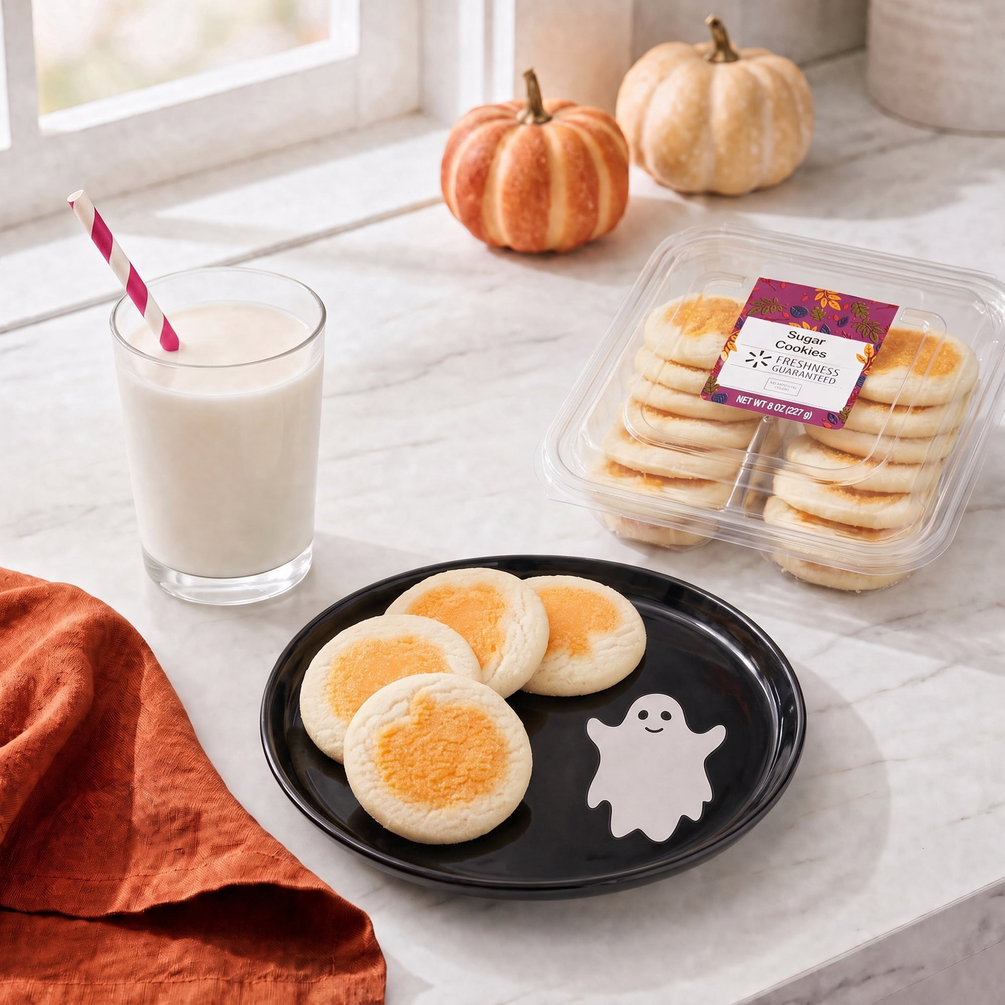 Freshness Guaranteed Harvest Pumpkin Sugar Cookies, 8 oz, 12 Count