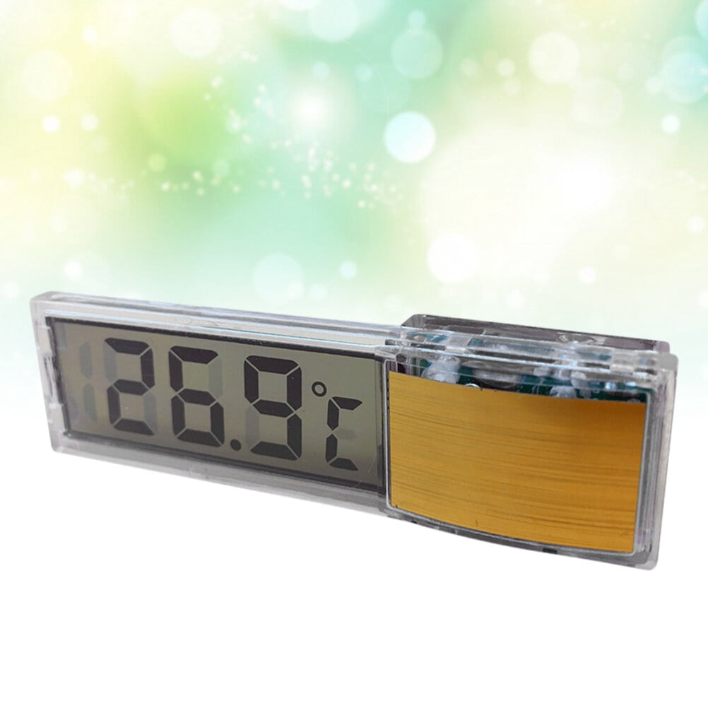 UPGRATOR Golden LED Thermometer 3D Display Sucker Type 1Pcs