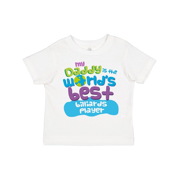Inktastic World’s Best Billiards Player Daddy Boys or Girls Toddler T-Shirt