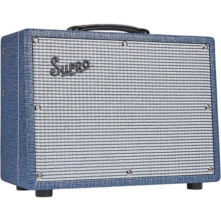 Supro 1970RKC Keeley Custom 10 25W 1x10 Tube Guitar Combo Amplifier Blue Rhino Hyde