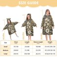 thumbnail image 4 of FORMRS Wearable Blanket Hoodie with Sleeves for Kids Cozy Flannel Sweatshirt, Floral Wilderness Pattern, 4 of 7