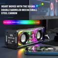 thumbnail image 2 of V8 Dual-tone Transparent Mech Speaker Rgb Light Bluetooth Portable Subwoofer Tws Wireless Subwoofer Audio Sports Outdoor Su P1y6, 2 of 5