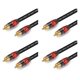 thumbnail image 3 of 4X Cable de Audio Digital RCA Estéreo Premium RCA Una RCA Cable Coaxial SPDIF Altavoz Macho Cable, 3 of 5