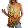 thumbnail image 2 of GaThRRgYP Women's Sleeveless V-Neck Cut-Out Top,Fashion Women's Spring/Summer Solid Color Casual V-neck Sleeveless Top Tank Top Multicolor M, 2 of 7