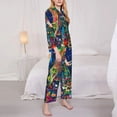 thumbnail image 3 of Sigee Colorful Floral Forest Fairy for Women’s Pajama Sets Long-Sleeved Pjs Sets for Women 2 piece Sleepwear-Small, 3 of 7