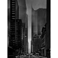 thumbnail image 2 of Carson, Brian 25x32 Black Ornate Wood Framed with Double Matting Museum Art Print Titled - Downtown Toronto Fogfest No 25, 2 of 4