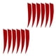 thumbnail image 5 of 12 plumas de 4 pulgadas para flechas de tiro con arco, plumas naturales para asta de flecha, bricolaje Rojo, 5 of 9