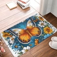 thumbnail image 4 of Honeii Spring Butterfly Flowers Pattern Door Mat, Welcome Door Mats Outdoor Indoor, Stain and Fade Resistant, Non-Slip Entry Matfor Bedroom, Bathroom, Kitchen, 4 of 7