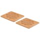 thumbnail image 4 of 2pcs Heat Insulation Pad Thicken Antiscalding Placemat Nonslip Pan Bowl Table Mat for Home (Square Small Size), 4 of 4