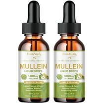 ( 2 Pack) Mullein Drops for Lungs - Vegan mullein leaf extract Highly Absorption - Lung Cleanse & Immune Support, Apple Flavor, 4 Fl oz