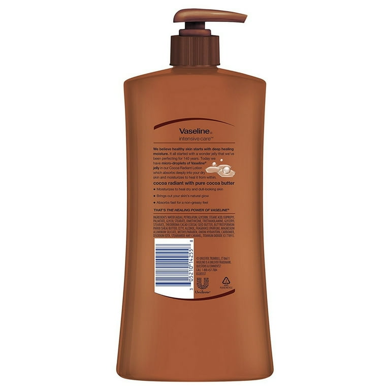 Vaseline Intensive Care Cocoa Radiant Lotion, 32 oz, Pack of 2