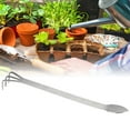 thumbnail image 3 of Boaby Outil de Jardinage 2 en 1 en Acier Inoxydable pour bonsaï et Outil de Jardinage Râteau à Racines + spatule, 3 of 8