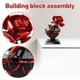 thumbnail image 4 of My Heart is Still Yours - Gothic Flaming Heart Rose Building Block Set 421PCS, Collectible Brick Model for Desk Decor, 4 of 6