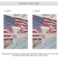thumbnail image 3 of GZHJMY American Flag Cute Pig Garden Flag 28 x 40 Inch Vertical Double Sided Welcome Yard Garden Flag Seasonal Holiday Outdoor Decorative Flag for Patio Lawn Home Decor Farmhouse Party Yard Flags, 3 of 6