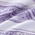 thumbnail image 3 of PERFEMET Purple Aztec Queen Size Comforter Set,7 Pcs Bed in a Bag Set Striped Bohemian Bedding Set,Soft Microfiber Bed Set for All Season, 3 of 7