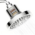 thumbnail image 2 of JJEAN-20-Stage Filtered Shower Head - Built-in Hard Water Softener Effectively Removes Chlorine and Heavy Metals, Improving Scalp and Skin Irritation,6-Inch Pressurized Overhead Shower Heads (White), 2 of 2