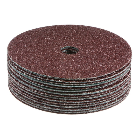 Uxcell 25pcs 36 Grit Aluminum Oxide Resin Fiber Discs 6"x7/8" Sanding Grinding Discs for Angle Grinding Machine