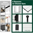 thumbnail image 3 of Historyli Corral para Perros,Valla de 8 Paneles Interior/Exterior,Corral de Ejercicio para Mascotas/Cachorros de Metal,Puerta Ancha y Umbral Bajo,Corral Portátil para Mascotas,32*40 Pulgadas, 3 of 6