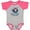 Baseball Heather and Hot Pink, variant on Inktastic Nana and Poppy Love Me Boys Baby Bodysuit
