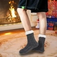 thumbnail image 5 of Jtbuh XLY Mens Slipper Fuzzy Socks Winter Theraml Bed Sock Warm Fluffy Fleece Lined Slipper Socks Men Cozy Soft Thick Non Slip Home Socks, 5 of 6