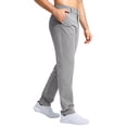 thumbnail image 4 of Uwinwear Men's Golf Pants Stretch Work Dress Comfy Pants Lightweight Quick Dry Long Pants Casual Trousers with Pockets,Light Gray,L, 4 of 5
