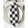 thumbnail image 2 of Black and White Checkered Cloth Napkins Washable Set of 4, Farmhouse Buffalo Plaid Reusable Dinner Table Napkins Cloth Bulk for Weddings Kitchen Restaurants Hotel Events Parties 20 x 20 Inch, 2 of 9