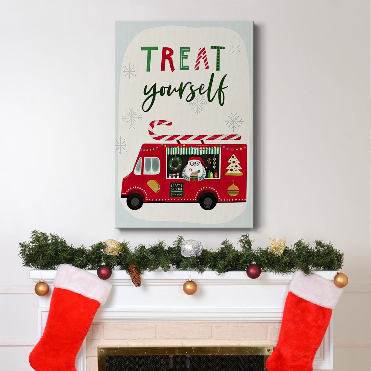 Santa's Foodtruck Collection B- Gallery Wrapped Canvas