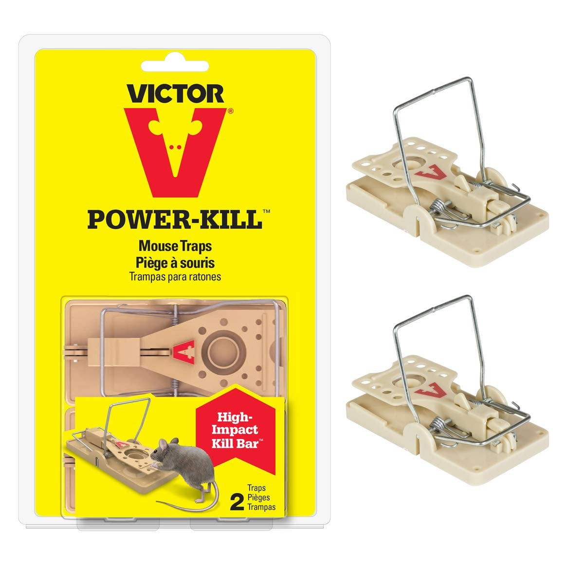 NEW Victor Power-Kill Snap Trap For Rats M144 2-Pack 