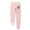 Pink, variant on IROINNID Fleece Sweatpants for Women Casual Jogger Love Printing Leggings Drawstring Waist Thick Warm Elastic Pants with Pockets,Gray