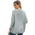 thumbnail image 4 of Women Open Front Long Sleeve Chunky Knit Cardigan Sweaters Loose Outwear Coa, 4 of 5
