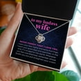 thumbnail image 6 of To My Badass Wife Gift From Husband Straighten Your Crown Necklace, 6 of 7
