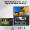 thumbnail image 2 of Monitor Dual UPERFECT Delta 18.5" 100Hz 1080P HDR Plegable 360°, 2 of 7
