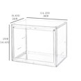 thumbnail image 2 of Clear Acrylic Display Case No Compartments Blind Box Storage Organizer Dustproof Action Figure Show Case Stand for Collectibles Mini Figures 14 × 8.7 × 10.6in, 2 of 2