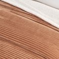 thumbnail image 3 of Ribbed Plush Sherpa Reversible Throw Blanket (50" x 60" Throw, Toffee), 3 of 6
