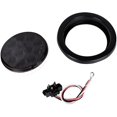 thumbnail image 3 of Astra Depot 2X 4" Round 12 Red LED Tail Brake Stop Running Light Wiring Plug Smoke Lens Black Housing Fit Cargo Semi Trailer Container Tractor Truck Bus Lorries, 3 of 7