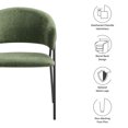 thumbnail image 4 of Side Dining Chair, Set of 2, Black, Fabric, Bar Pub Cafe Bistro Dining Kitchen Hospitality Restaurant, Modern Contemporary, HB37468, 4 of 10