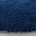 thumbnail image 4 of SAFAVIEH Milan Harlow Solid Plush Shag Area Rug, Navy, 3' x 3' Round, 4 of 13