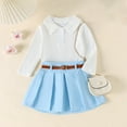 Ediodpoh Outfit for Kids Toddler Baby Girl Autumn Clothes Ribbed Knit