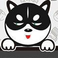thumbnail image 2 of Car Windshield Sun Shade Cartoon Cute Car Front Window Sunshades Heat Insulation Car Sun Visor Cover Small Size Husky, 2 of 3