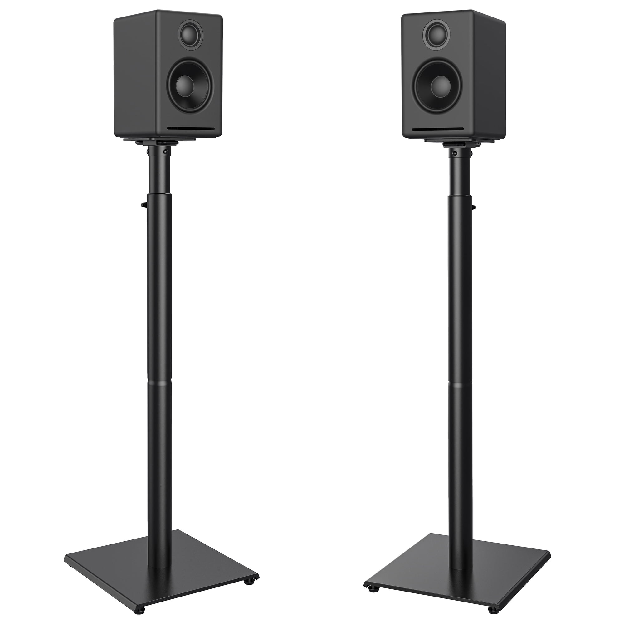 USX MOUNT Speaker Stand Height Adjustable for Satellite & Bookshelf Speaker(Only Speaker Stand Pair) - 11LBS Capacity