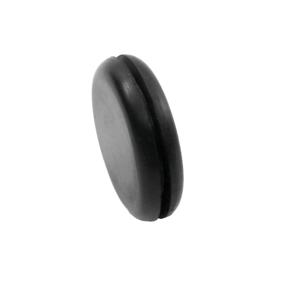 Rubber Flush Plug - Blanking Plug - Grommet Without Hole - Solid Rubber - Provides Finished Appearance on Both Sides - Fits 7/8" Hole in 1/16" Thick Panel (2)