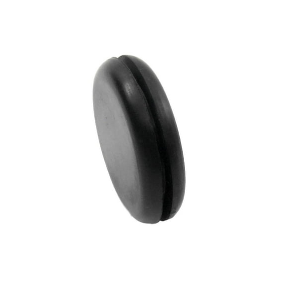 Rubber Flush Plug - Blanking Plug - Grommet Without Hole - Solid Rubber - Provides Finished Appearance on Both Sides - Fits 7/8" Hole in 1/16" Thick Panel (2)